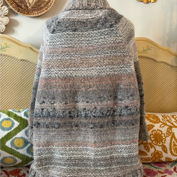 Free People Multicolor Knit Poncho Sweater - Picture 4 of 4